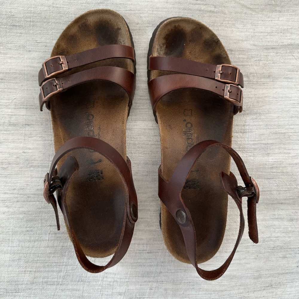 Papillio Brown Leather Sandals